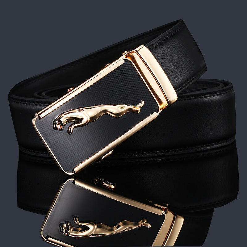Valentine's Day Gift - Premium Men's Genuine Leather Automatic Buckle Belt - Business & Casual(Style 10)