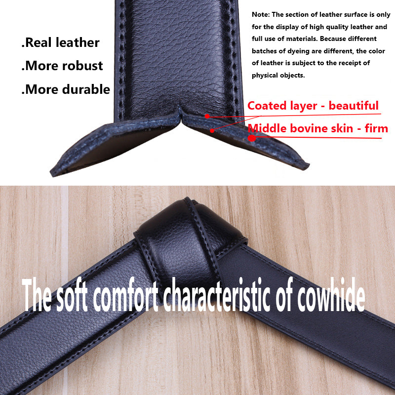 Valentine's Day Gift - Premium Men's Genuine Leather Automatic Buckle Belt - Business & Casual(Style 10) - Image 2