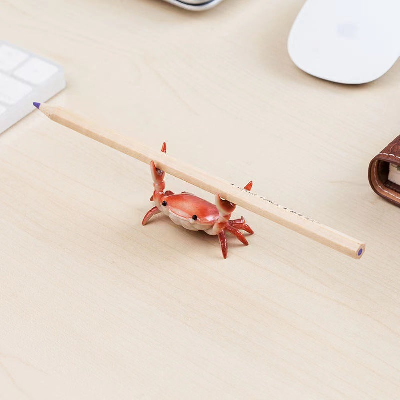 3-Pack Green Creative Crab Pen Holders - Cute Desk Organizer & Phone Stand - Novelty Office Decor & Gift Idea - Image 2