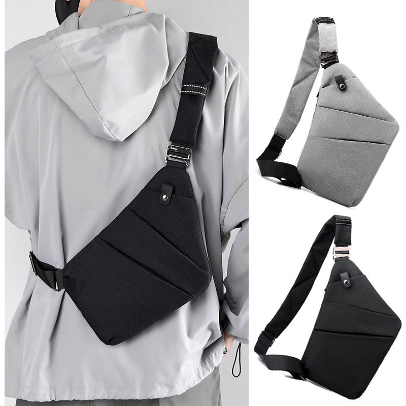 Purple Anti-theft Crossbody Sling Bag for Men & Women - Slim, Lightweight Chest Shoulder Pack for Travel & Daily Commute - Image 2