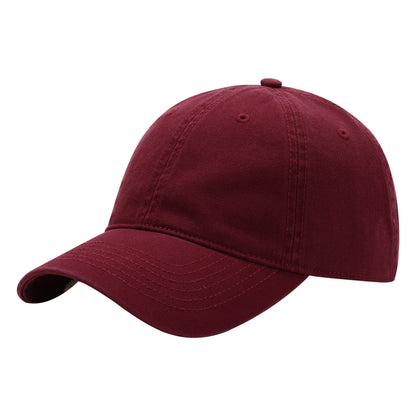Wine red Premium Pure Cotton Quick-Dry Baseball Cap - Outdoor Sports & Camping Sun Hat, Adjustable Fit(54-62cm)