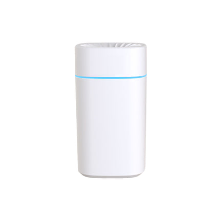 White 2-in-1 Ultrasonic Air Humidifier with 7-Color LED Night Light - Quiet Desktop Mini Humidifier for Home, Office, Bedroom