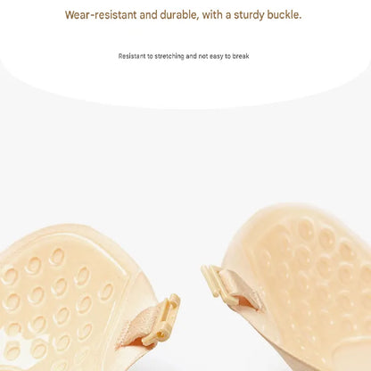 3-PCS Skin color Invisible Silicone Push-Up Bra - Reusable Adhesive Mango Breast Pasties with Breathable Design - Strapless Backless Self-Adhesive Nipple Covers for Women(Cup B) - Image 4