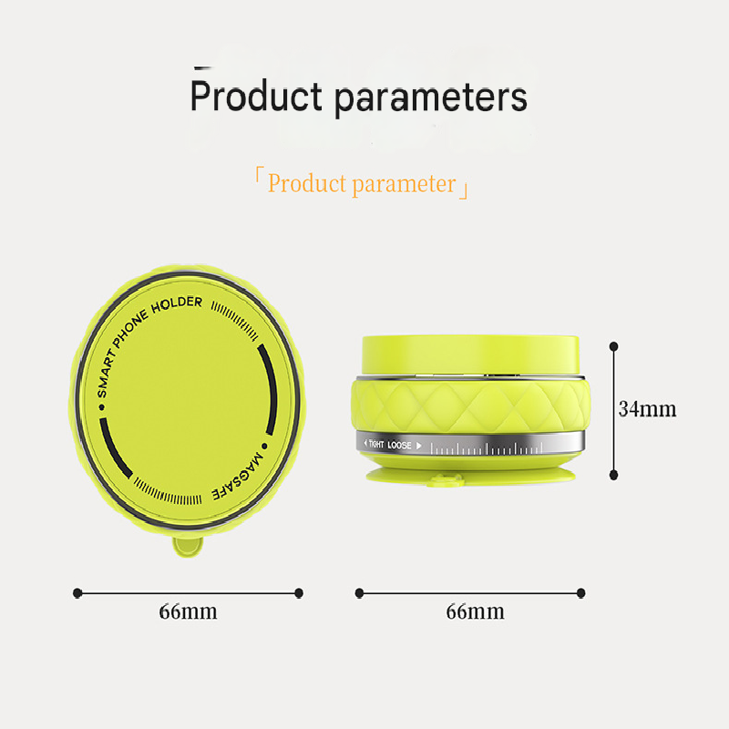 Green Foldable Magnetic Phone Holder with Vacuum Suction - Multi-Angle Adjustable Zinc Alloy Desktop Phone Stand - Portable & Stable for Desk, Car & Multi-Scenario Use - Image 4