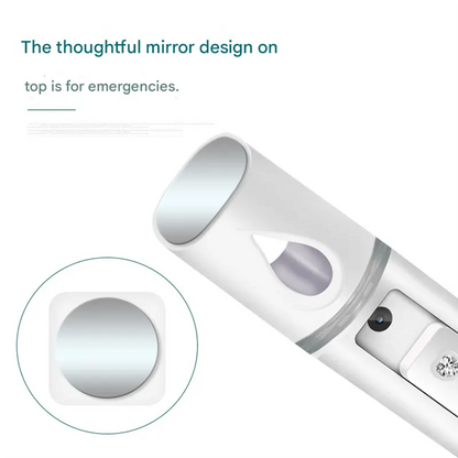 Pink Portable Nano Facial Mister - 20mL USB Rechargeable Hydrating Sprayer for Face & Skin - Image 2