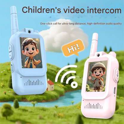 Kids Video Walkie Talkie 2-Pack with 2-inch Screen - Long Range, Clear Sound & Voice Changer for Outdoor Fun & Indoor Play - Image 3