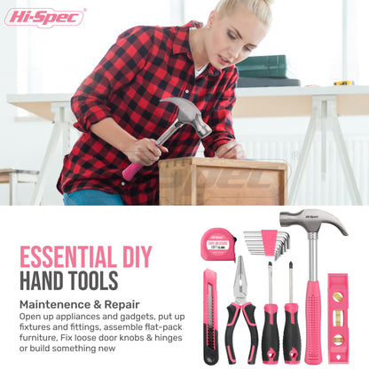 58 Piece Home Tool Set with 8V Cordless Drill Driver Kit Rechargeable Electric Screwdriver for DIY Repairs and Maintenance - Image 3
