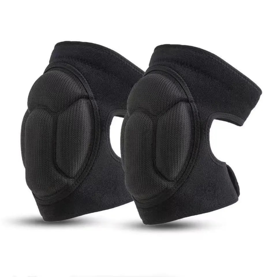 2 Pack Black Thick EVA Foam Knee Pads Anti-Slip Breathable Sponge Knee Guards for Gardening Flooring Dance Volleyball & Work Impact Protection(Size S)