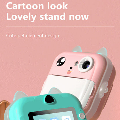 Pink rabbit Kids Instant Print Camera Zero Ink Digital Video Recorder with 32GB Card and 3 Paper Rolls Portable Rechargeable Toy Gift - Image 6