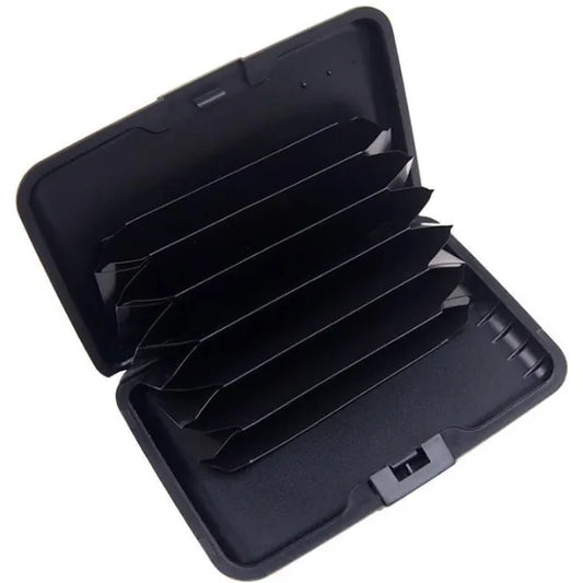 3-Pcs Blue Slim Aluminium Credit Card Holder RFID Blocking Wallet Hard Shell Case Business Card Organiser Lightweight Pocket Size for Everyday Use - Image 2