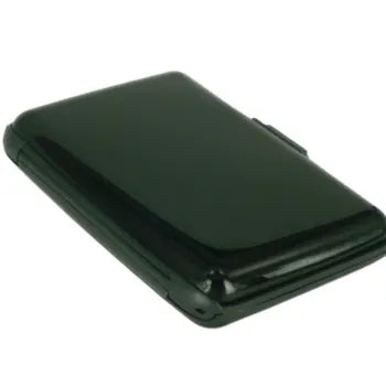 3-Pcs Black Slim Aluminium Credit Card Holder RFID Blocking Wallet Hard Shell Case Business Card Organiser Lightweight Pocket Size for Everyday Use