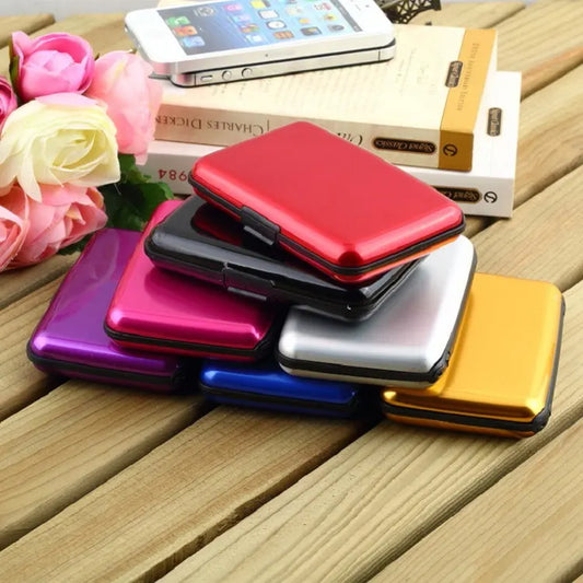 3-Pcs Silver Slim Aluminium Credit Card Holder RFID Blocking Wallet Hard Shell Case Business Card Organiser Lightweight Pocket Size for Everyday Use - Image 4