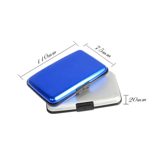 3-Pcs Red Slim Aluminium Credit Card Holder RFID Blocking Wallet Hard Shell Case Business Card Organiser Lightweight Pocket Size for Everyday Use - Image 5