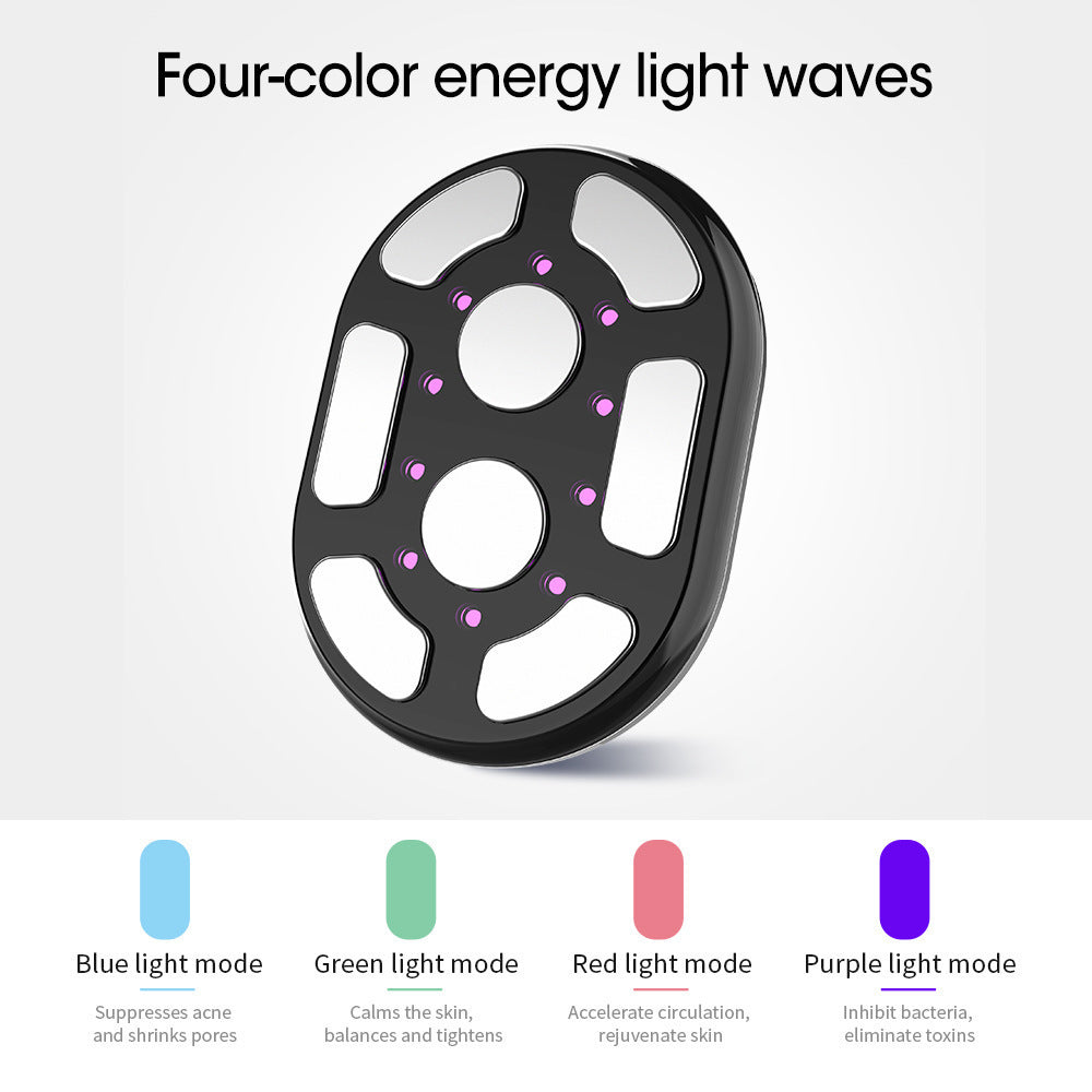 White RF Body Sculpting Massager Handheld Slimming Device with EMS & LED Light Therapy for Stomach Arms and Legs Skin Tightening - Image 3