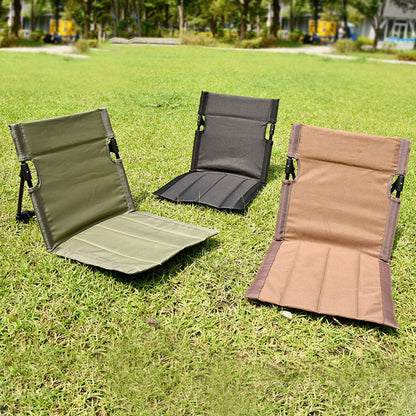 Brown Portable Folding Beach Lounger Chair with 600D Oxford Fabric and Aluminum Frame – Lightweight Outdoor Garden Camping Chair in Australia - Image 3
