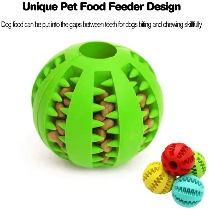 Lake blue TPR Dog Chew Ball Set – 3-Piece Size Combination (Small, Medium, Large) with Food Hiding Design for Teeth Cleaning and Mental Stimulation in Australia - Image 2