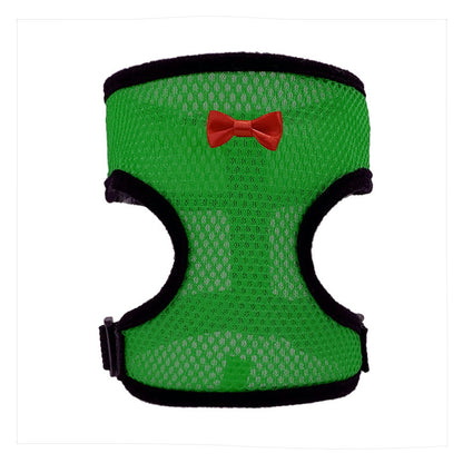 2-Pcs Green Adjustable Pet Harness with Leash – Breathable Mesh Design for Small Dogs, Cats, Chickens, Ducks & More | Anti-Escape, 360° Support, Lightweight & Comfortable in Australia(Size:L)