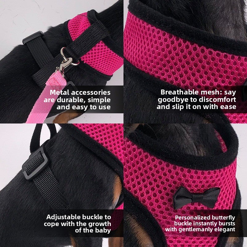 2-Pcs Green Adjustable Pet Harness with Leash – Breathable Mesh Design for Small Dogs, Cats, Chickens, Ducks & More | Anti-Escape, 360° Support, Lightweight & Comfortable in Australia(Size:XL) - Image 5