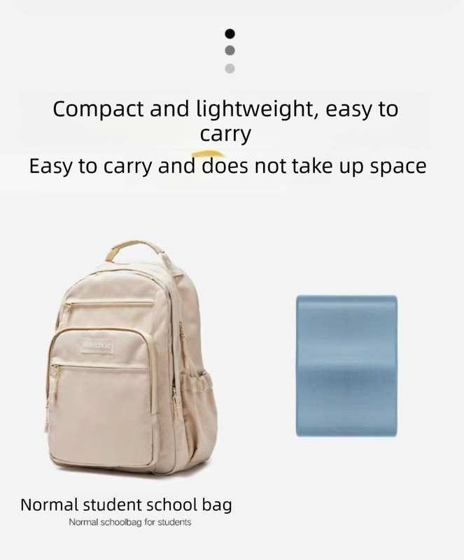 Light blue Ergonomic Memory Foam Student Seat Cushion – 34×24×5cm, Breathable & Anti-Slip Design for Long-Term Sitting Comfort in Classrooms | Ideal for Primary and Secondary School Students - Image 4