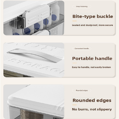 Grayish-white Large 3 Layer Medicine Storage Box Portable First Aid Kit Organiser with Handle Multi Compartment Container for Family Home Use - Image 3