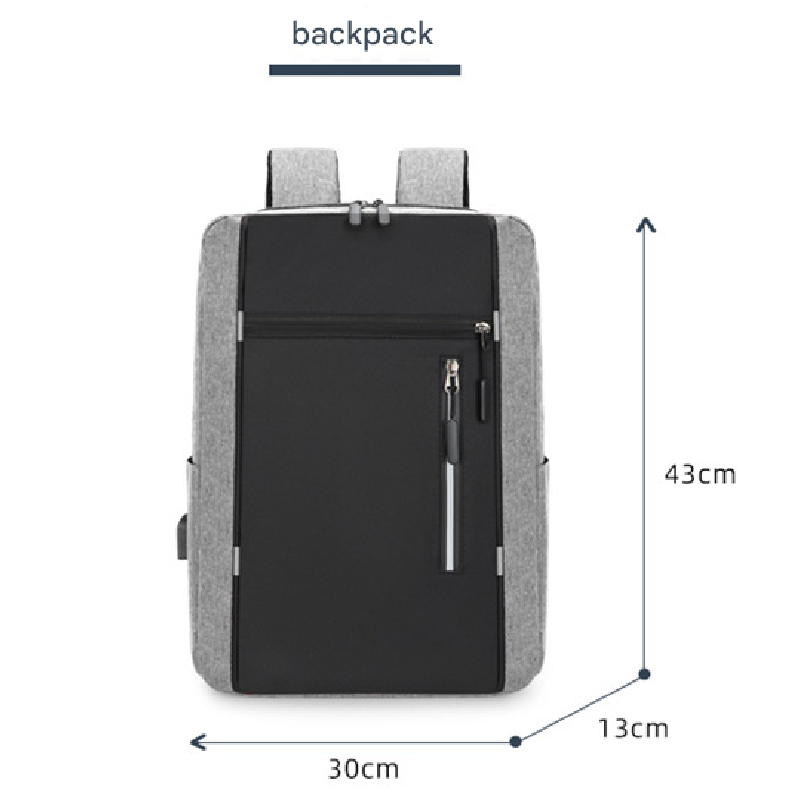 Blue 3 Piece Mens Backpack Set with Sling Bag and Pouch USB Charging Port Large Capacity Laptop Daypack Water Resistant Business Travel School Bag - Image 8