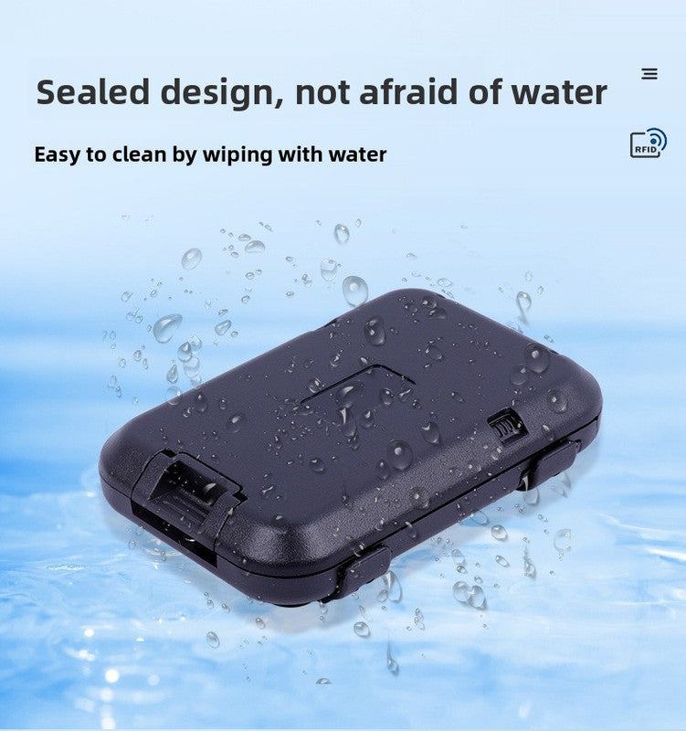 Army green RFID Blocking Aluminium Card Holder Wallet Waterproof Hard Shell Case with Cash Strap for Men Travel and Daily Use - Image 5
