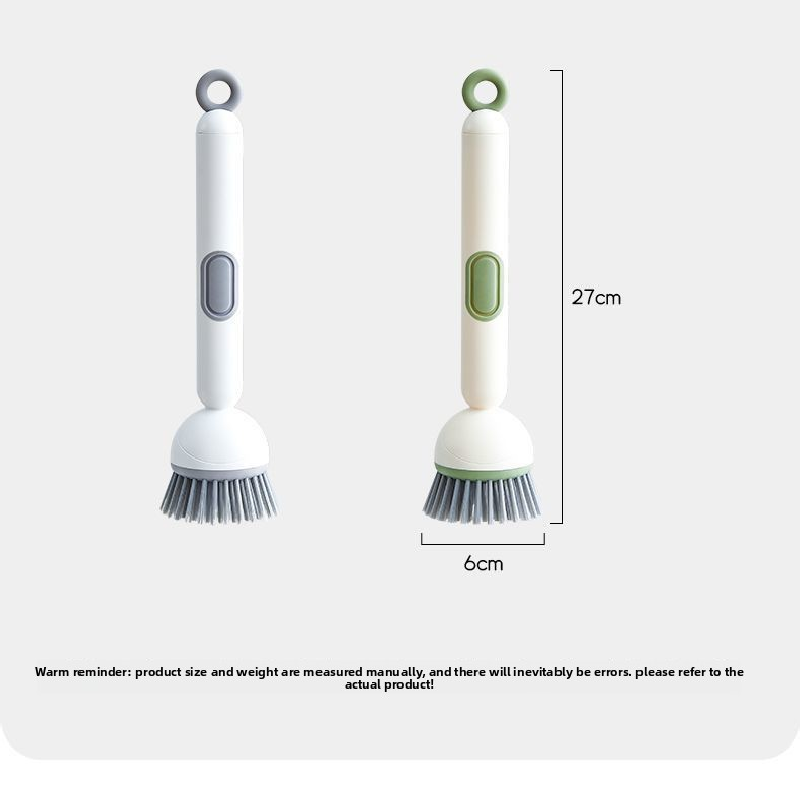 2 Pack Green Kitchen Dish Brush with Soap Dispenser Adjustable Handle 360 Degree Cleaning Scrubber Non-Scratch Bristles for Pans Pots and Sink - Image 6