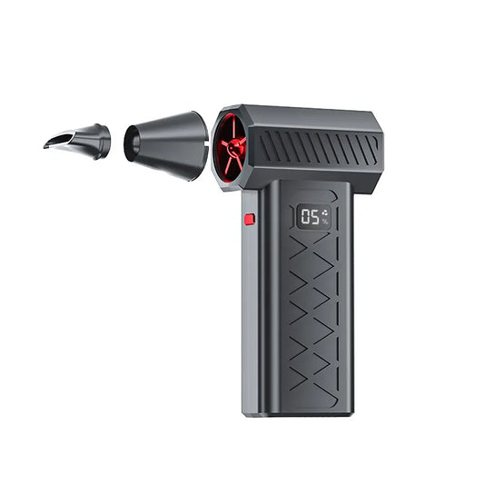 Black High Power Portable Jet Fan Air Blower 130000 RPM Electric Duster for Snow Removal Car Drying Camping and Outdoor Cleaning