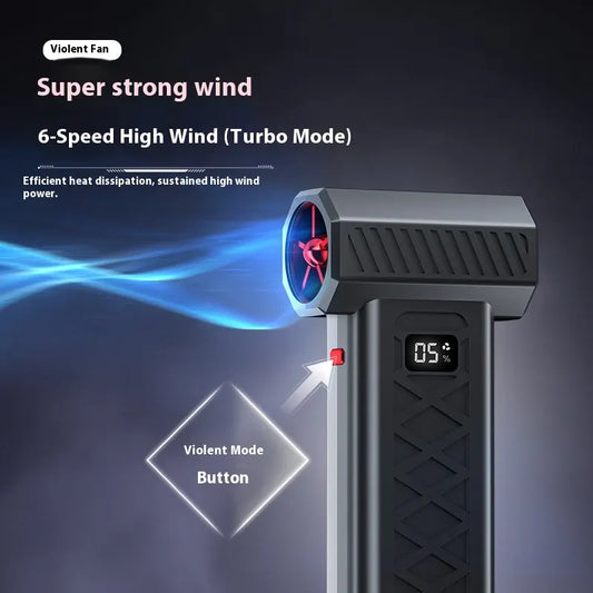 Red High Power Portable Jet Fan Air Blower 130000 RPM Electric Duster for Snow Removal Car Drying Camping and Outdoor Cleaning - Image 4