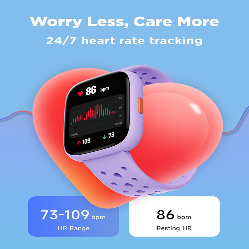 Black Kids Smart Watch Fitness Tracker with Pedometer Heart Rate Monitor and 14 Sport Modes IP68 Waterproof Watch for Boys and Girls - Image 8