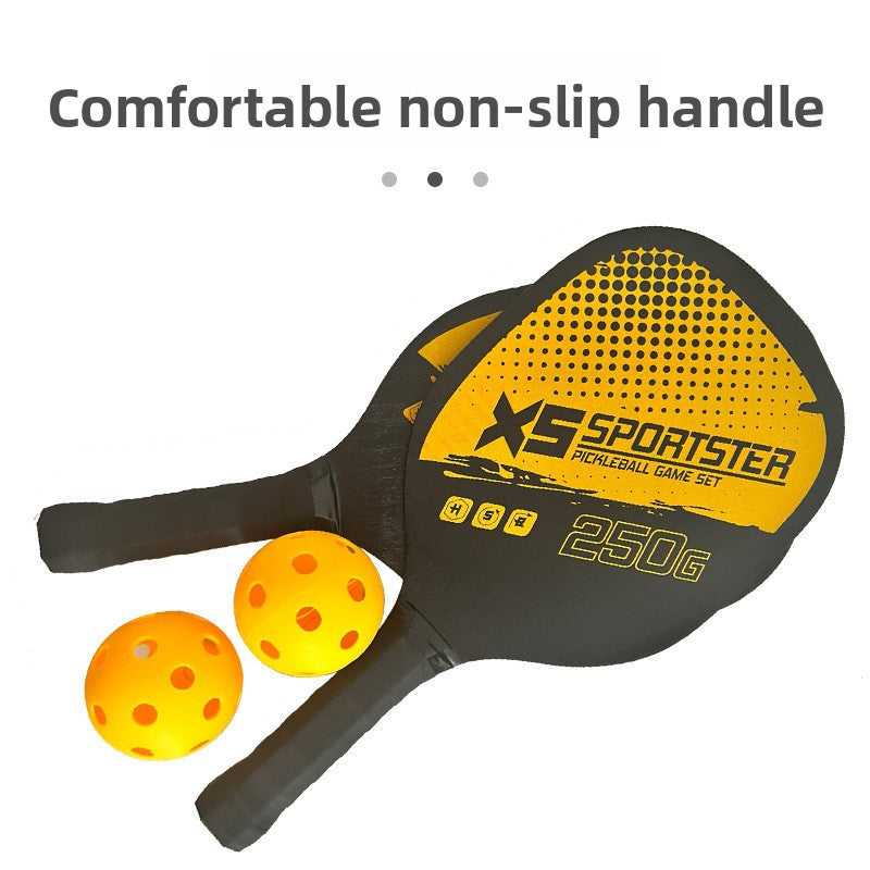 Green Pickleball Paddles Set of 2 Lightweight Wood Rackets with 4 Pickleballs and Carry Bag Outdoor Sports Equipment for Beginners - Image 3