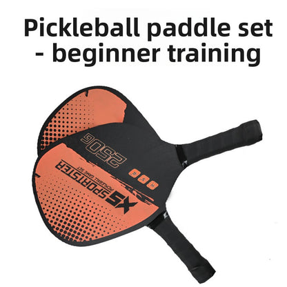 Red Pickleball Paddles Set of 2 Lightweight Wood Rackets with 4 Pickleballs and Carry Bag Outdoor Sports Equipment for Beginners - Image 2