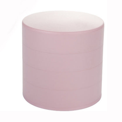 2 Pack Pink Nordic Style Rotating Jewellery Storage Box 4-Layer Dustproof Organiser Case with Felt Lining for Accessories and Trinkets