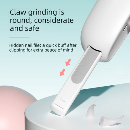2-PCS Green Adjustable Pet Nail Clipper with Safety Guard Professional Cat Dog Claw Trimmer with Hidden Nail File and Splash Proof Box - Image 5
