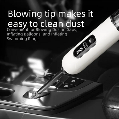 Grey 2-in-1 Cordless Handheld Car Vacuum Cleaner and Air Blower Powerful Suction Brushless Motor Portable Duster for Home and Auto - Image 5