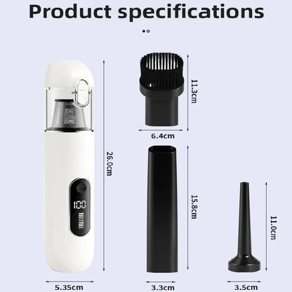 Grey 2-in-1 Cordless Handheld Car Vacuum Cleaner and Air Blower Powerful Suction Brushless Motor Portable Duster for Home and Auto - Image 6