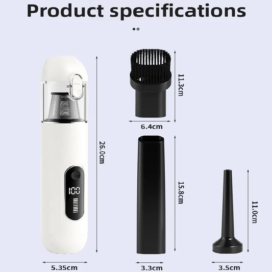 Grey 2-in-1 Cordless Handheld Car Vacuum Cleaner and Air Blower Powerful Suction Brushless Motor Portable Duster for Home and Auto - Image 6
