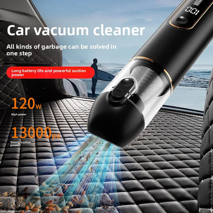 Black 2-in-1 Cordless Handheld Car Vacuum Cleaner and Air Blower Powerful Suction Brushless Motor Portable Duster for Home and Auto - Image 4