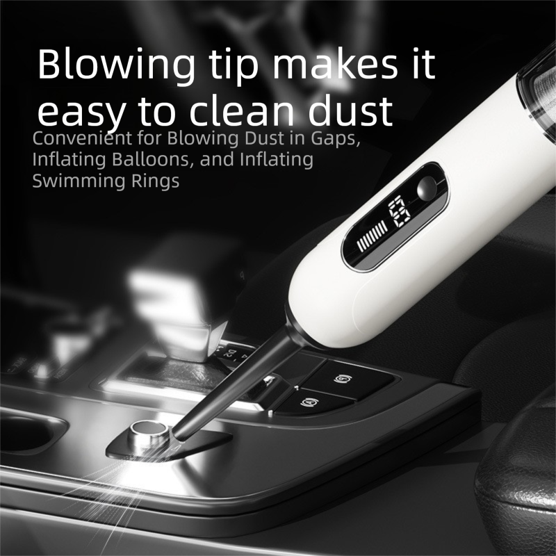 Black 2-in-1 Cordless Handheld Car Vacuum Cleaner and Air Blower Powerful Suction Brushless Motor Portable Duster for Home and Auto - Image 5