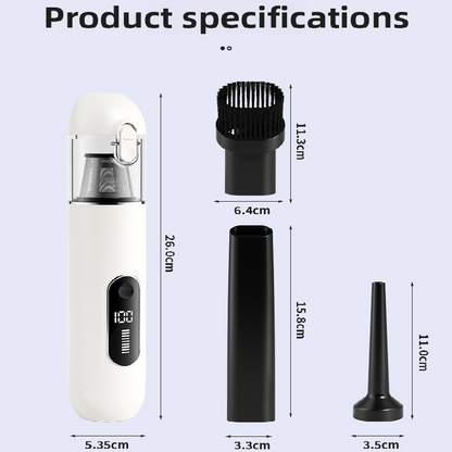 Black 2-in-1 Cordless Handheld Car Vacuum Cleaner and Air Blower Powerful Suction Brushless Motor Portable Duster for Home and Auto - Image 6