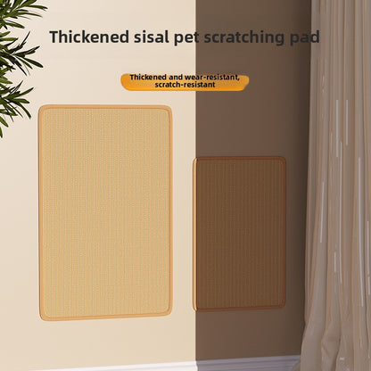 3-PCS Self-Adhesive Sisal Cat Scratching Mat Vertical Wall Mounted Scratcher Board for Furniture Protection(30cm*40cm) - Image 3