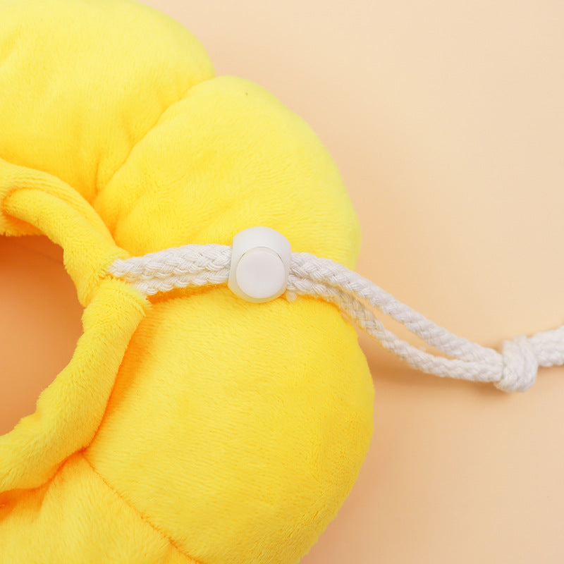 3-Pcs Soft Yellow Sunflower Elizabethan Collar Adjustable Pet Cone for Cats and Small Dogs Anti-Bite Recovery Neck Pillow(L) - Image 2