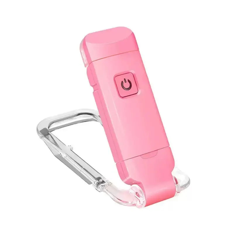 2-PCS Pink Mini USB Rechargeable LED Book Light Eye Protection Reading Lamp with Adjustable Clip and Brightness for Kids Students Travel
