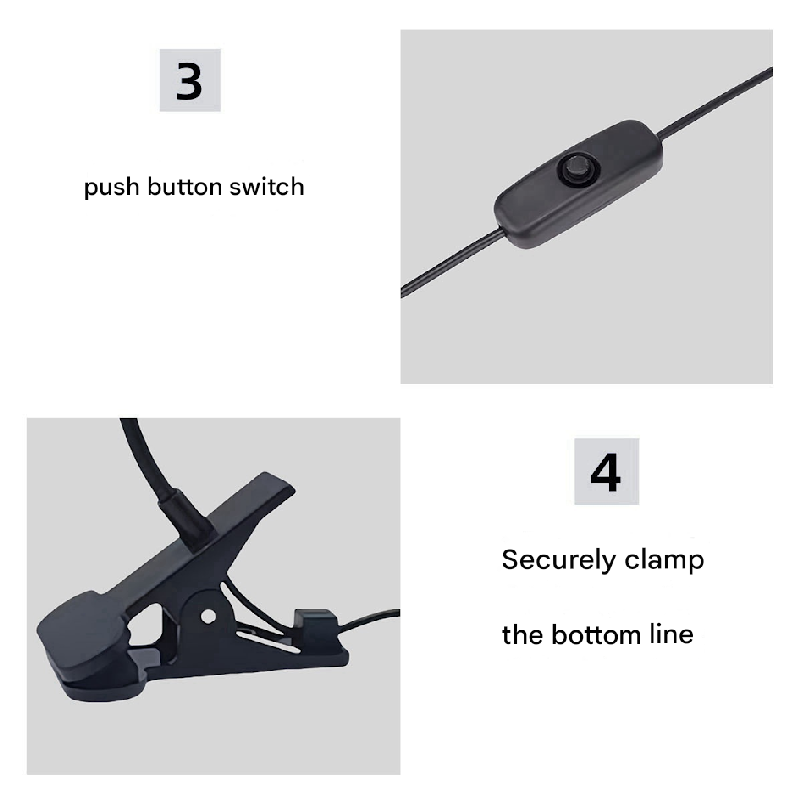 Black 3W UV LED Gel Nail Curing Lamp Clip On Flexible Gooseneck Light 4 Brightness Levels for Gel Polish and Resin Curing - Image 6