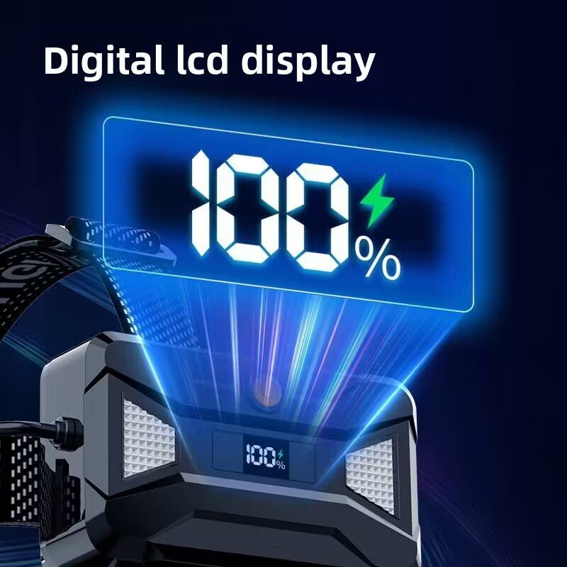 High Power 30W LED Headlamp with White Laser Long Range Zoom Motion Sensor Head Torch for Night Fishing Camping Adventure Australian Outdoor Use(Free with purchase: 3 x 18650 batteries) - Image 4