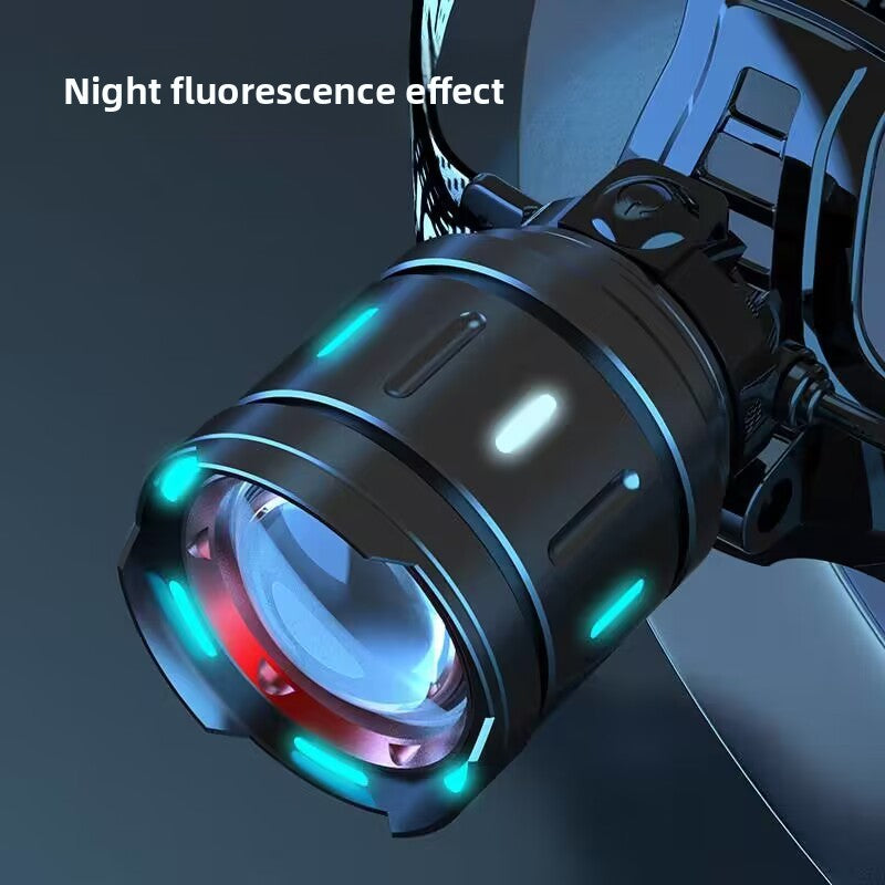 High Power 30W LED Headlamp with White Laser Long Range Zoom Motion Sensor Head Torch for Night Fishing Camping Adventure Australian Outdoor Use(Free with purchase: 6 x 18650 batteries) - Image 3