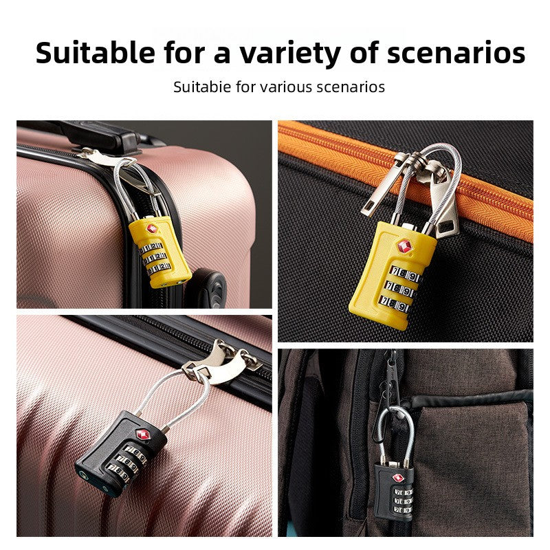 Lake blue TSA Approved Cable Combination Padlock 3-Digit Security Lock for Travel Luggage Suitcase Gym Lockers Durable Steel Wire Australian Travel Essential - Image 3