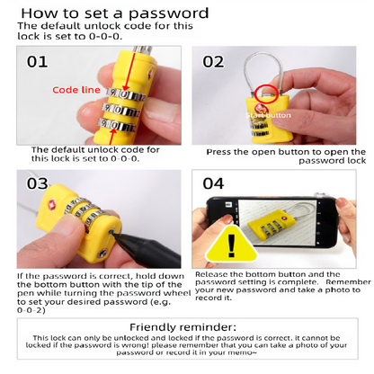 Green TSA Approved Cable Combination Padlock 3-Digit Security Lock for Travel Luggage Suitcase Gym Lockers Durable Steel Wire Australian Travel Essential - Image 4