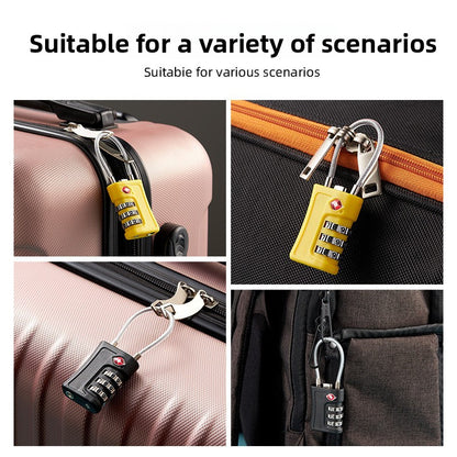 Deep blue TSA Approved Cable Combination Padlock 3-Digit Security Lock for Travel Luggage Suitcase Gym Lockers Durable Steel Wire Australian Travel Essential - Image 3