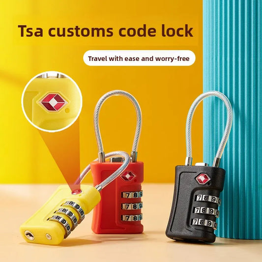 Pink TSA Approved Cable Combination Padlock 3-Digit Security Lock for Travel Luggage Suitcase Gym Lockers Durable Steel Wire Australian Travel Essential - Image 2